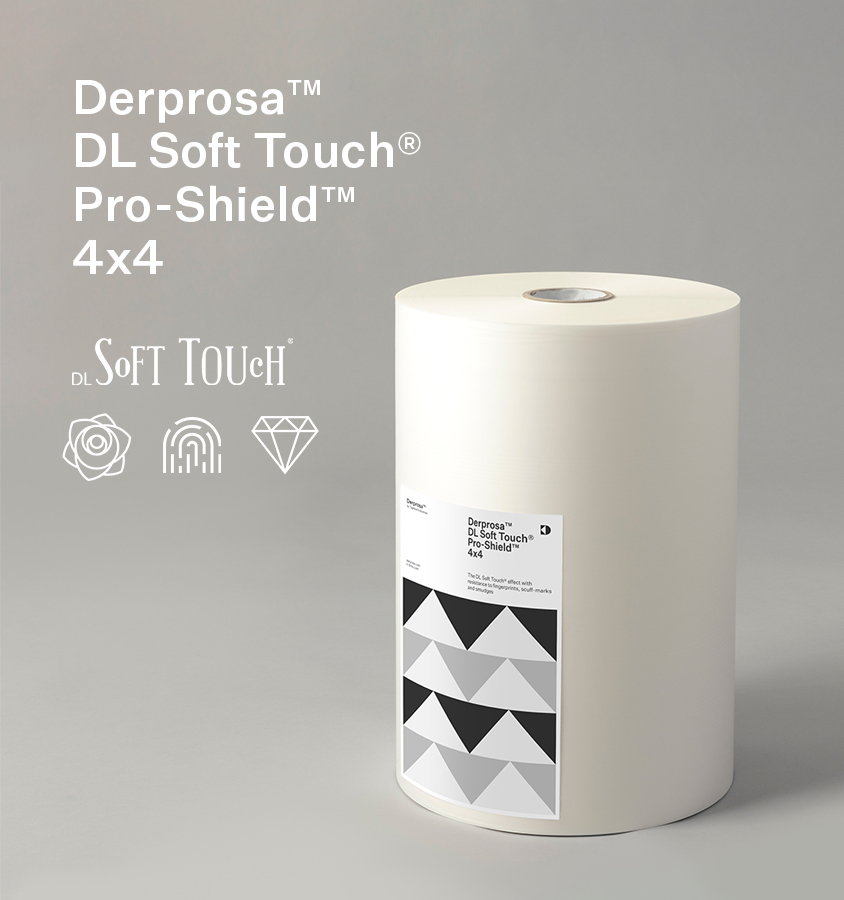 A new Derprosa™ DL Soft Touch® film, resistant to fingerprints and scratch marks? Yes, it’s quite an 4×4